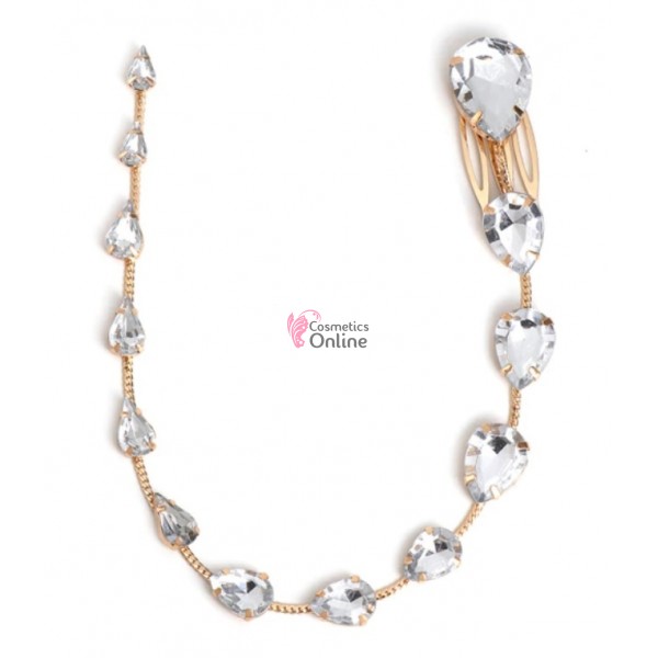 Accesoriu pentru par cu pini ACS05 cu Strasuri Argintii